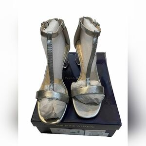 Adrienne Vittadini Silver Women's Sandals